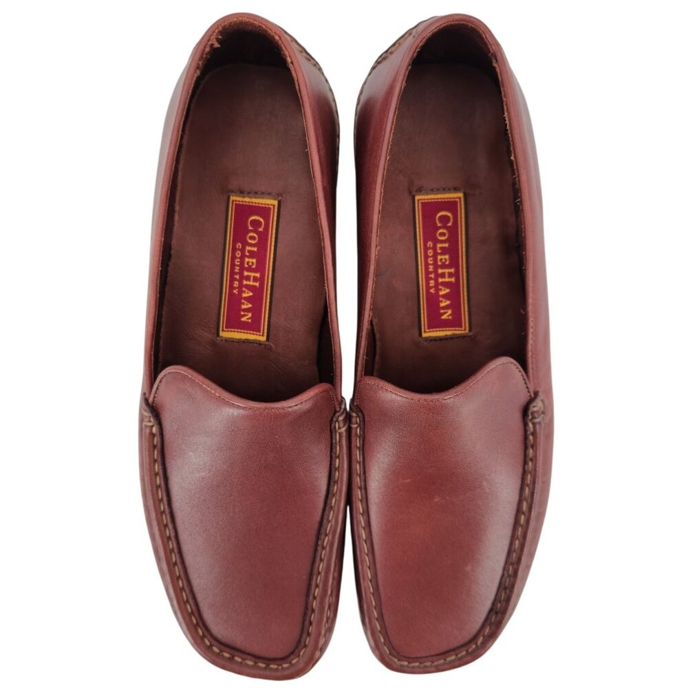 Vintage NEW Cole Haan Country Dress Shoes Womens 8B Brown Leather Slip-on Loafer - Picture 9 of 15